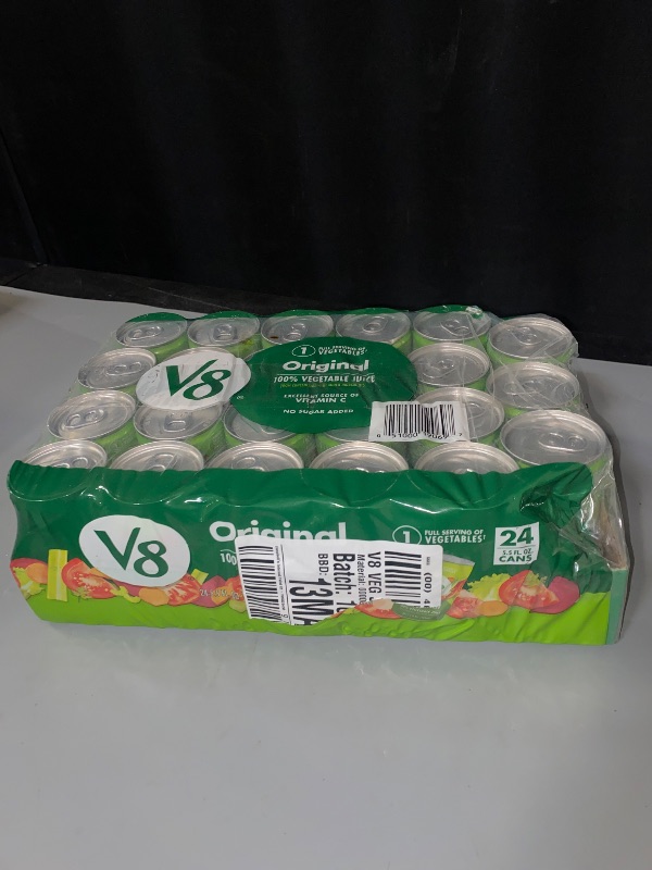 Photo 1 of V8 Original 100% Vegetable Juice, 5.5 fl oz Can (24 Pack)