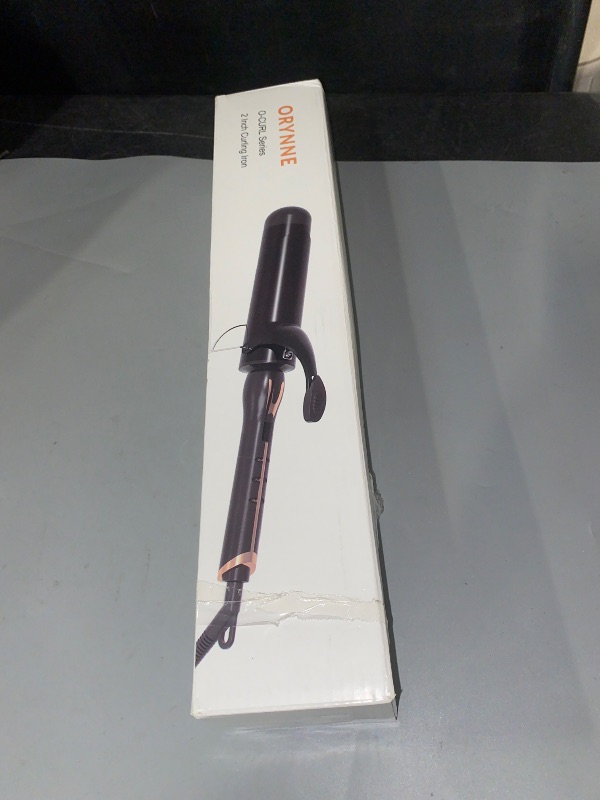 Photo 1 of ORYNNE 2 Inch Curling Iron for Long Hair Loose Curls, 14 Heat Settings Large Barrel Curling Iron, Ceramic Curling Iron 2 Inch Barrel with Argan Oil Infused, Big Barrel Curling Iron