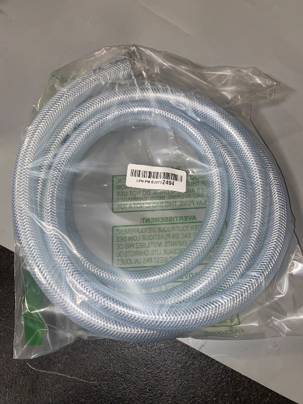 Photo 1 of JUNZHIDA High Pressure Braided Clear Flexible PVC Tubing 3/4" ID,10ft