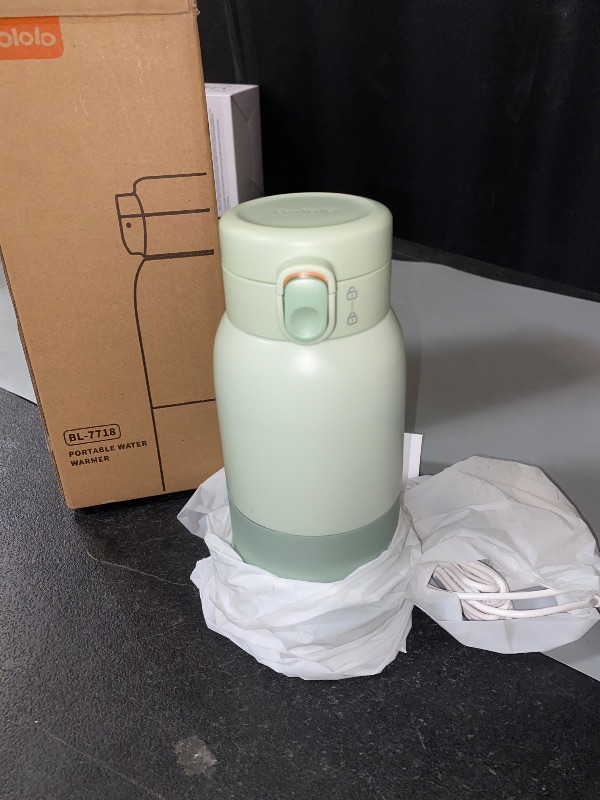 Photo 1 of BOLOLO Portable Bottle Warmer for Travel, Super Fast Charging, Instant Breastmilk, Formula, Water, Milk Warmer with 10 Ounces Big Capacity, Baby Flask for Vehicle,car,Airplane Journey