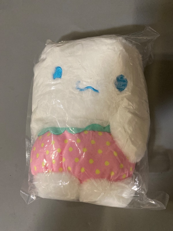 Photo 1 of Kawaii Cinnamoroll Plush Doll 8", kuruomi My Melo Anime Plush Figure Toy, Strawberry Stuffed Animal Pillow, Perfect Cartoon Theme Party Favor for Girls Children Fans, Valentine's Day Easter Gifts