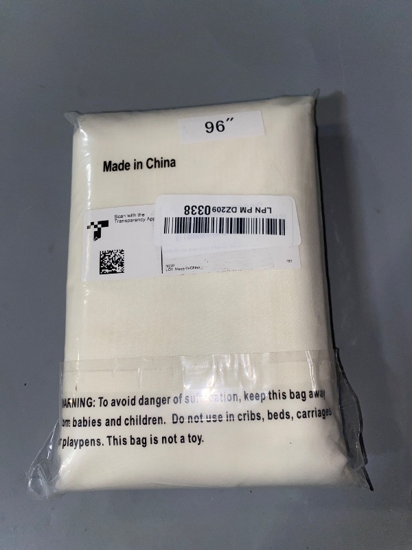 Photo 1 of OWENIE Sheer Curtains 96 Inch Length, Elegant Sheer Curtains for Bedroom, Window Voile Sheer Curtain Panels/Drapes/Treatment for Living Room, 2Pcs, Each 42" W x 96" L, Ivory