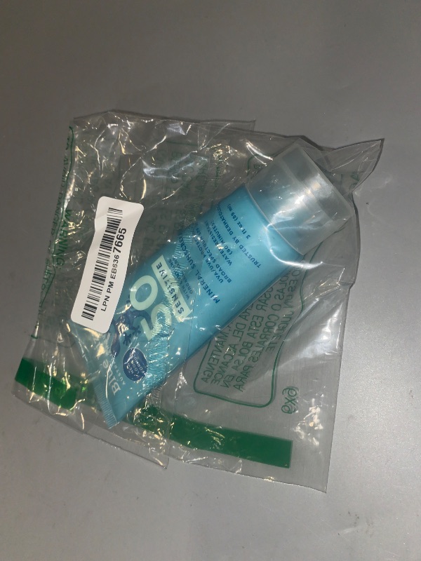 Photo 1 of Blue Lizard SENSITIVE Mineral Sunscreen with Zinc Oxide, SPF 50+, Water Resistant, UVA/UVB Protection with Smart Cap Technology - Fragrance Free, 3 oz. Tube