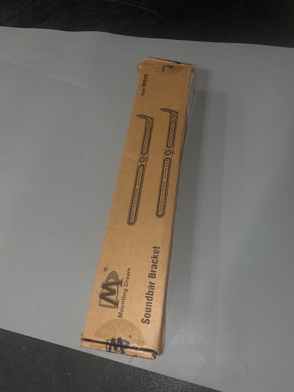 Photo 1 of Mounting Dream Soundbar Mount Bracket for Mounting Above or Under TV Fits Most of Sound Bars Up to 15 Lbs, with Detachable Long Extension Plates MD5420
