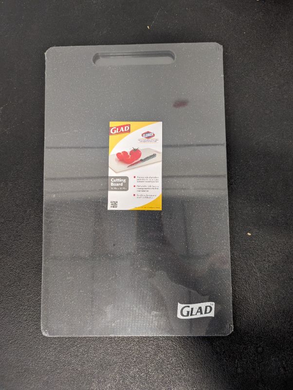 Photo 3 of Glad Extra Large Kitchen Cutting Chopping Board | Dishwasher Safe | Non Porous, Easy to Clean, Gentle on Knives | 16.25" x 10.25", Dark Grey