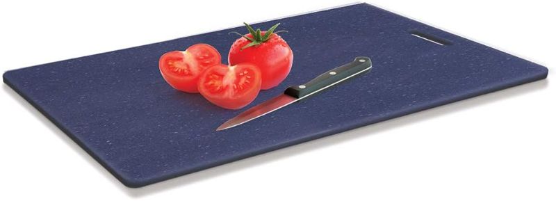 Photo 2 of Glad Extra Large Kitchen Cutting Chopping Board | Dishwasher Safe | Non Porous, Easy to Clean, Gentle on Knives | 16.25" x 10.25", Dark Grey