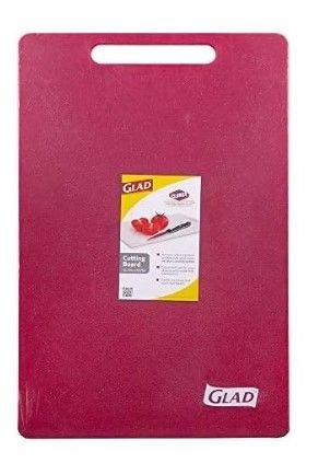 Photo 1 of Glad Extra Large Kitchen Cutting Chopping Board | Dishwasher Safe | Non Porous, Easy to Clean, Gentle on Knives | 16.25" x 10.25", Red