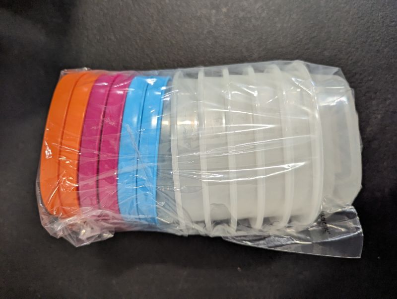 Photo 1 of 6 Pack - Home Concepts - Reusables Containers - w/Lids (Variety Colors) - BPA Free - 1.2 Cups/285mL