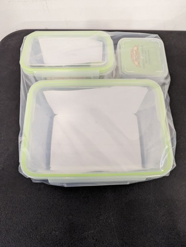 Photo 5 of Laura Lynn - Lock Lid Container Set - 3 Containers & 3 Lids - 2.7C, 4.6C, + 10.5C