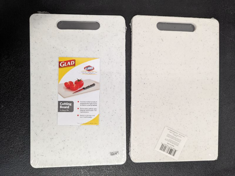 Photo 1 of Glad - 2 Pack - Cutting Board - 11.25 x 7" - Cream/Grey Speckled