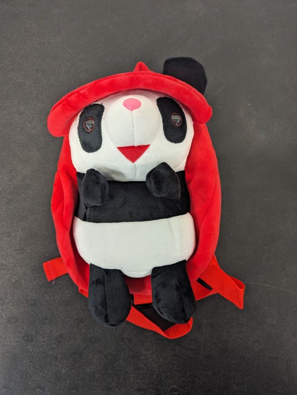 Photo 1 of Candy Bag - Toddler Leash Backpack - Red w/Panda 