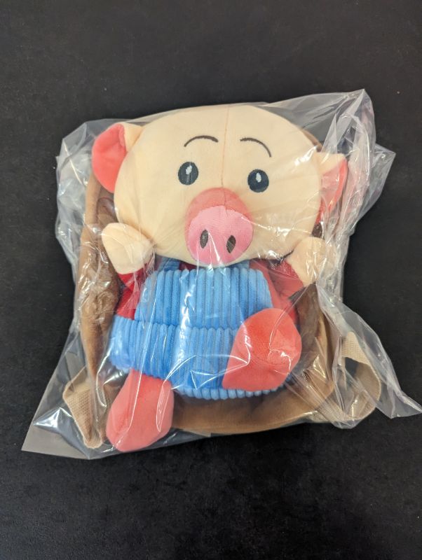 Photo 3 of Candy Bag - Toddler Leash Backpack - Brown w/Pig in Overalls
