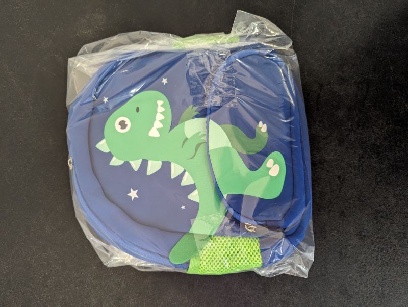 Photo 3 of Candy Bag - Toddler Leash Backpack - Blue w/Dinosaur