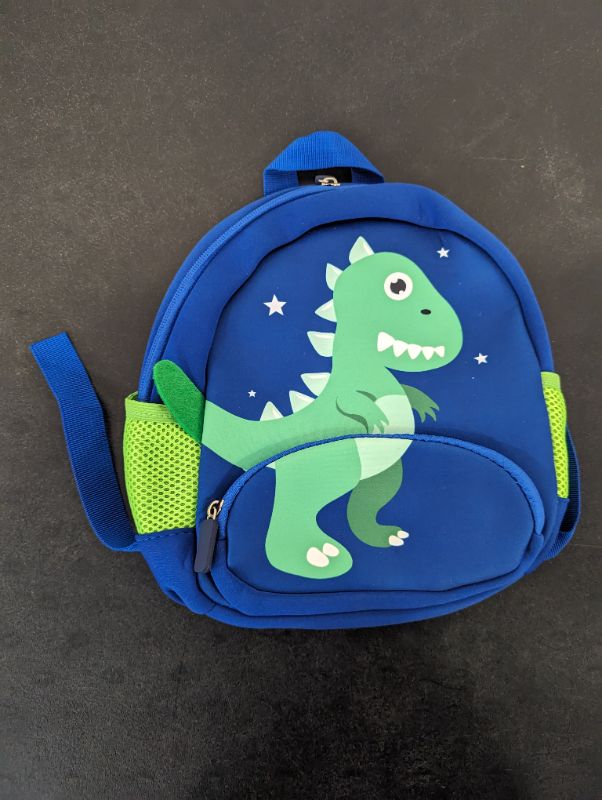 Photo 1 of Candy Bag - Toddler Leash Backpack - Blue w/Dinosaur