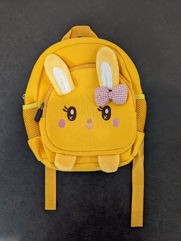 Photo 1 of Candy Bag - Toddler Leash Backpack - Yellow w/Cute Bunny