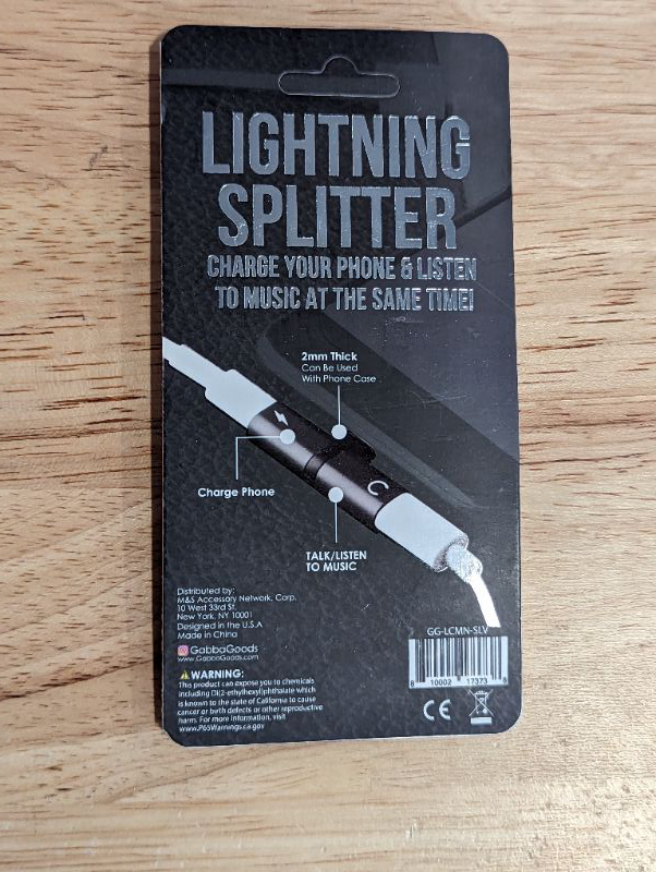 Photo 3 of Gabba Goods Lightning Splitter - 2 Pack - Silver