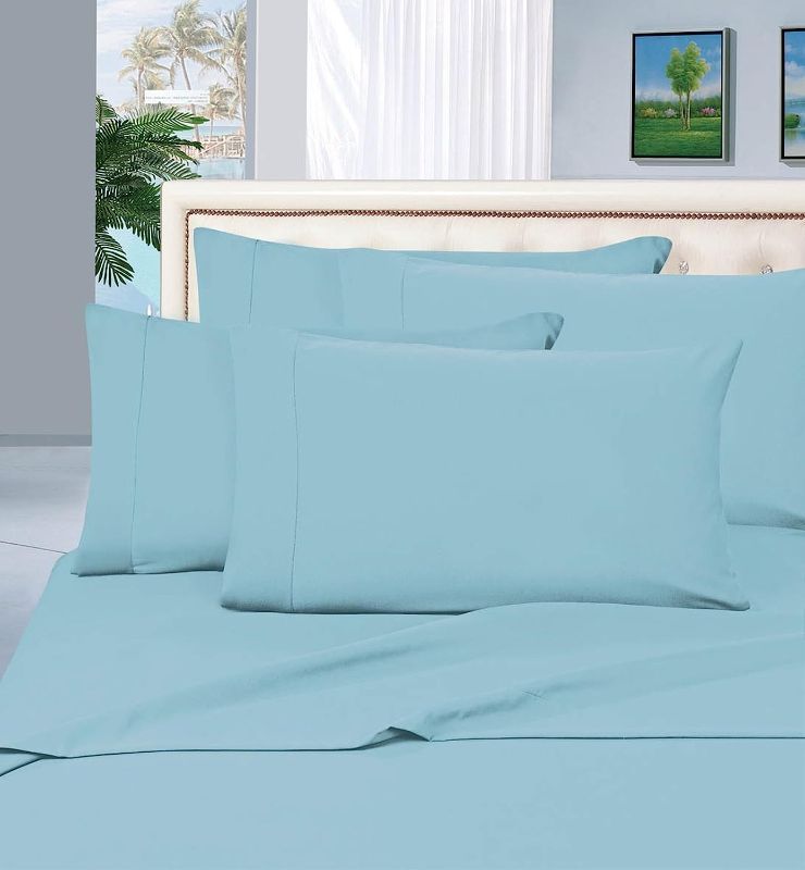 Photo 1 of 2pc PILLOW CASES 90 GSM Microfiber - Green Standard Size Aqua