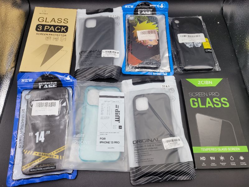 Photo 1 of Assorted Phone Case/Cover, Screen Protectors Bag Lot Bundle - Sold As Is