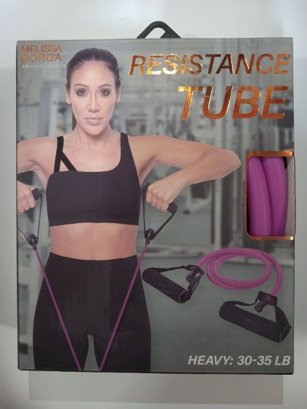 Photo 2 of Melissa Gorga Collection Resistance Tube [Heavy] 30-35lbs Plum