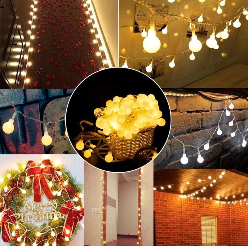 Photo 2 of LED Globe String Lights - 10M, Warm White