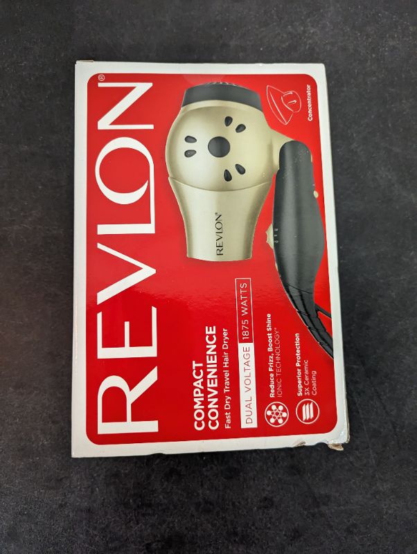 Photo 3 of Revlon 1875W Compact Folding Handle Hair Dryer | Great for Travel