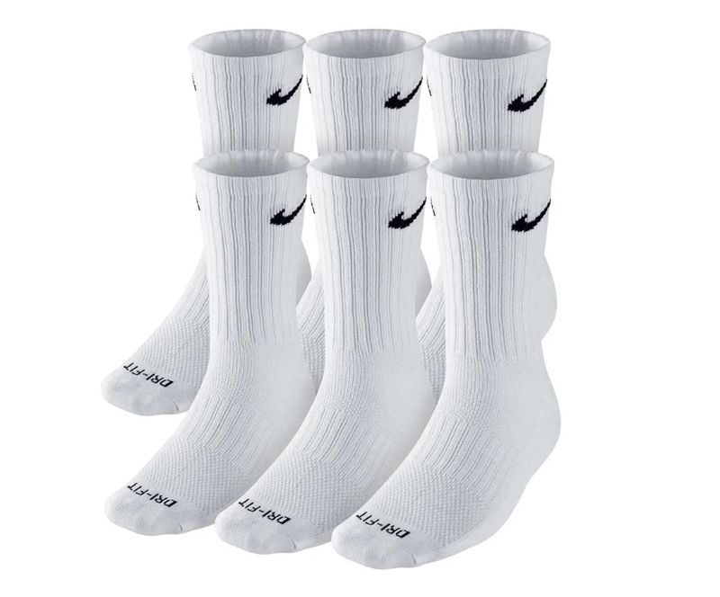 Photo 1 of Nike Everyday Cushion Crew Socks - White, Large