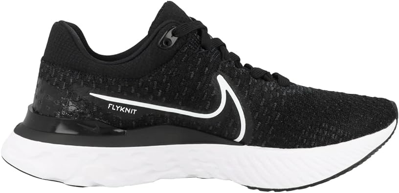 Photo 3 of Nike React Infinity Flyknit Running Shoes - Nike Women's Running Shoes - Black/White, Size 7.5
