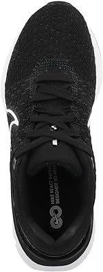 Photo 2 of Nike React Infinity Flyknit Running Shoes - Nike Women's Running Shoes - Black/White, Size 7.5
