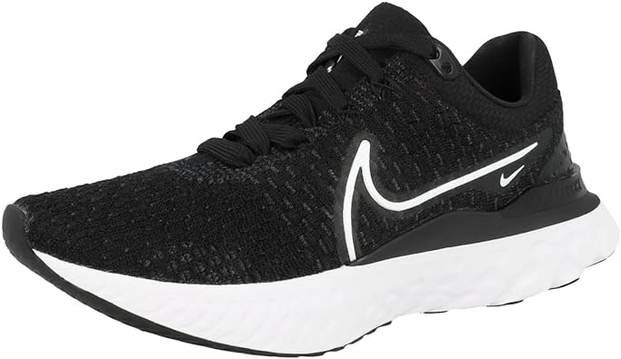 Photo 1 of Nike React Infinity Flyknit Running Shoes - Nike Women's Running Shoes - Black/White, Size 7.5

