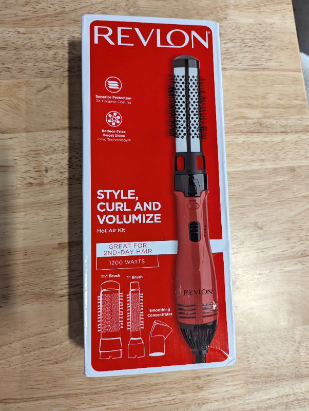 Photo 1 of Revlon 1200W Perfect Style Hot Air Kit | Style, Curl, and Volumize, 3 Piece Set