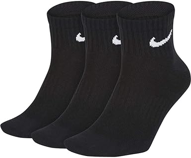Photo 1 of Nike Everyday Lightweight - Training Ankle Socks (3 Pairs) - Black - Large, Unisex