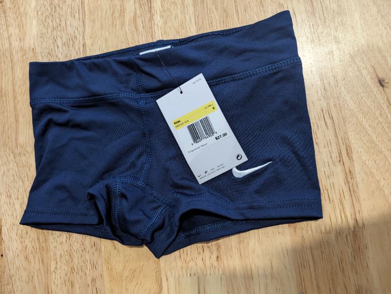 Photo 2 of Nike Girls Performance Game Shorts - Youth Small, Navy