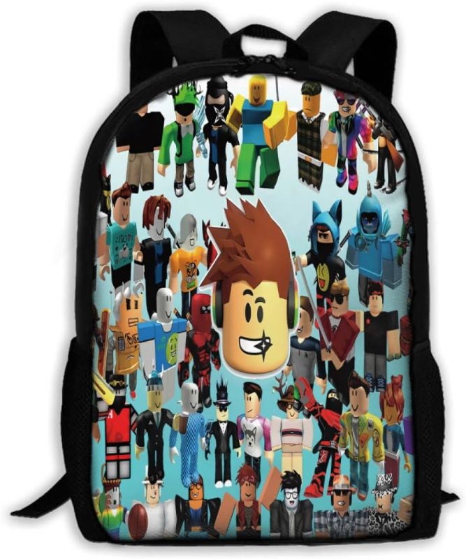 Photo 1 of CNLAUKY Gamer Backpack 17 Inch, Anime Backpack Large Capacity Travel Backpacks Light Schoolbag for Boys Girls Camping Hiking