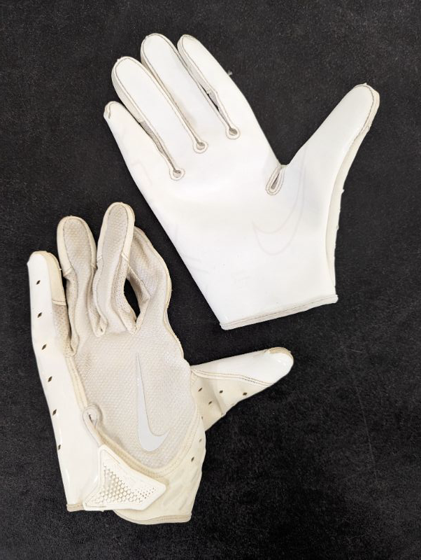 Photo 2 of Nike Vapor Jet 7.0 Football Gloves - White - Size Large
