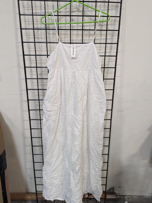 Photo 2 of The Drop Women's Shyla Cotton Eyelet Maxi Dress, Medium - White