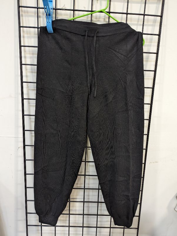 Photo 2 of The Drop Women's Maddie Loose-Fit Supersoft Sweater Jogger, Black - XL