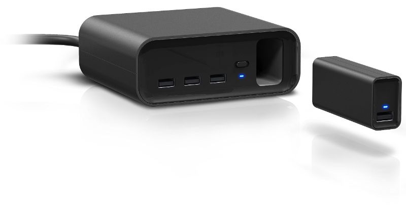 Photo 1 of 100 PERCENT MPU901 Wall Charging USB Station With Portable Battery that Slides Out, On-The-Go USB Power Pack