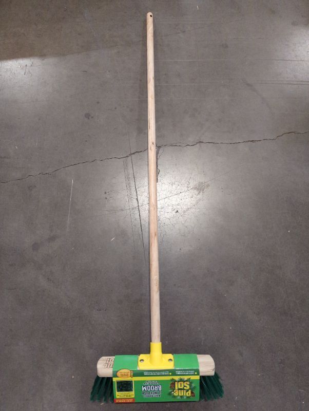 Photo 2 of Pine-Sol - Multi-Purpose 12" Push Broom - Indoor & Outdoor Use