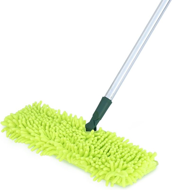 Photo 1 of Pine-Sol Telescopic Microfiber Dry/Wet Mop – Dust Mopping for Cleaning Hardwood Floors, Tile, Laminate | Swivel Sweeper with Washable Pad and Extendable Metal Handle
