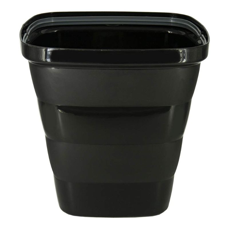 Photo 1 of Glad Metro Waste Bin with Bag Ring | Black Garbage Container, 14L
