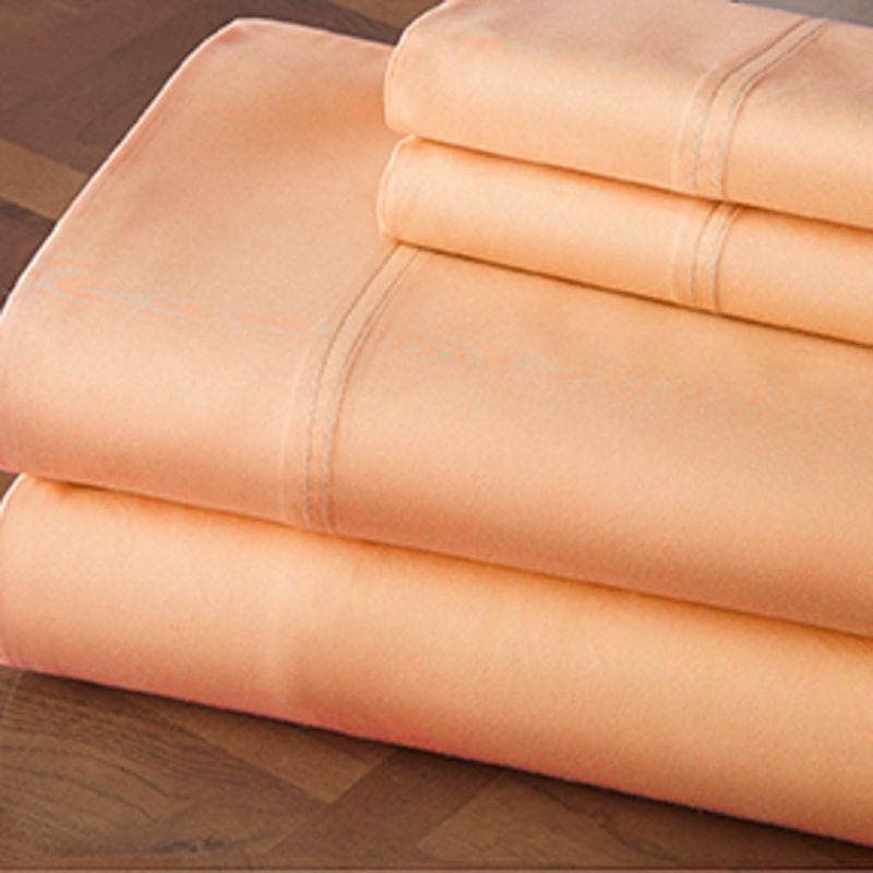 Photo 1 of Gabriella Milano Collezione - 2000 Premium Bed Sheet Set - 4pcs - Twin - Pale Orange
**STOCK PHOTO TO SHOW COLOR AND CONTENTS, SEE PHOTOS FOR ACTUAL PRODUCT AND STYLE**