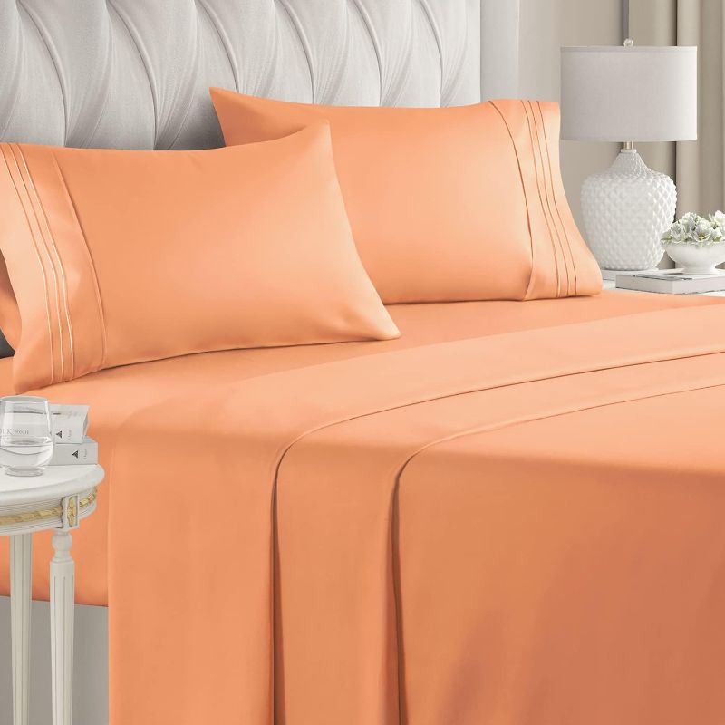 Photo 1 of Hotel Collection - 1200 Sheet Set, 4pcs - King, Coral 