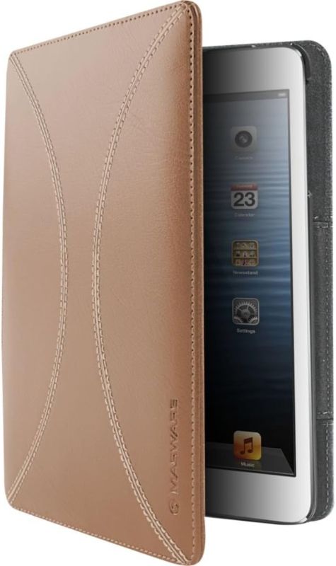 Photo 2 of Marware Axis - Leather Folio for iPad Mini - Tan 