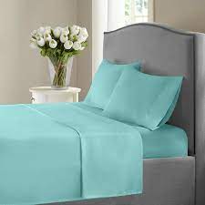 Photo 1 of Hotel Collection - 1200 Bed Sheet Set - 4pc - King - Aqua