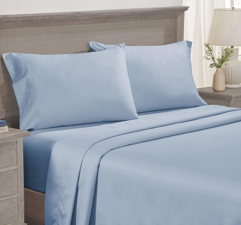 Photo 1 of Olivia Madison Collection - 1200 Bed Sheet Set - King - Pale Blue 