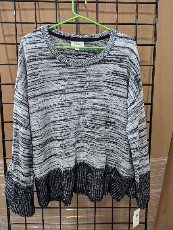 Photo 2 of Style & Co. Women's Boxy Colorblock Pullover Sweater - 2X - NWT
