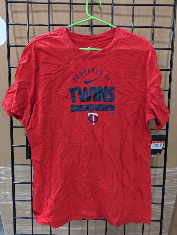 Photo 2 of Men's Minnesota Twins Nike Red Primetime Property Of Practice T-Shirt - Size Large - NWT