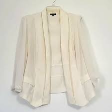 Photo 1 of City Chic - Drapey Blazer Jacket - Ivory - Size Large - NWT