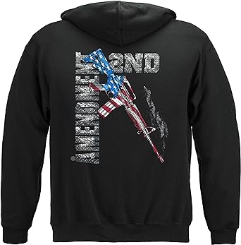Photo 1 of 2nd Amendment Hoodies, Patriotic American Flag Themed Cotton Jackets - Black - Size Large - NWT