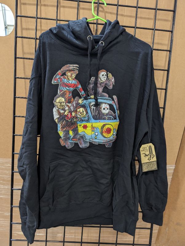 Photo 1 of Esy Surf Co. - Scooby Doo Van & Halloween Friends Hoodie - Black - Size 2XL - NWT